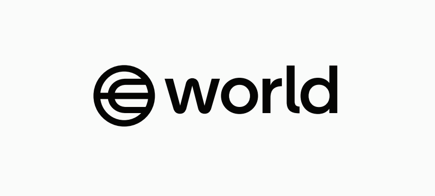 월드(World) 로고 이미지, AI 시대 인간 증명 서비스 제공 기업